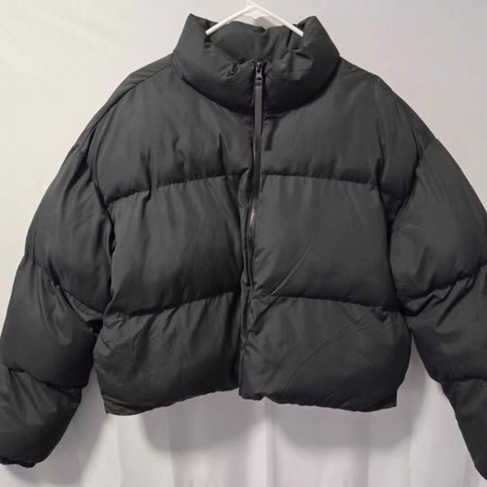 Fabletics Black Puffer Jacket - Size XL